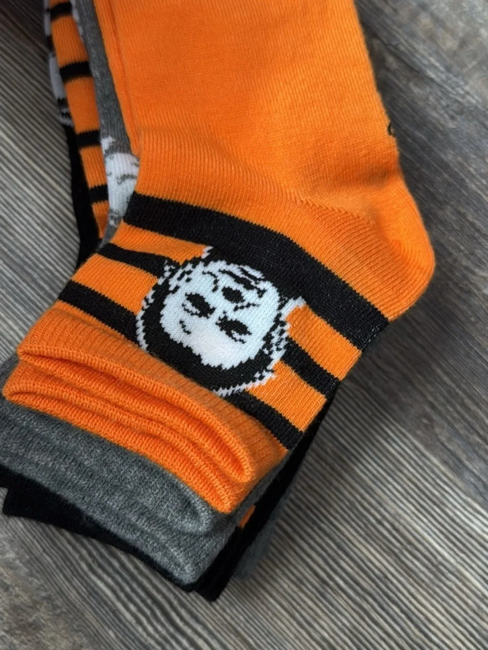 15 pairs women Socks - Gray & Orange
